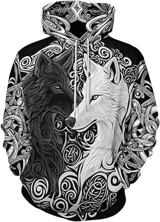 Grey 3D Hoodie