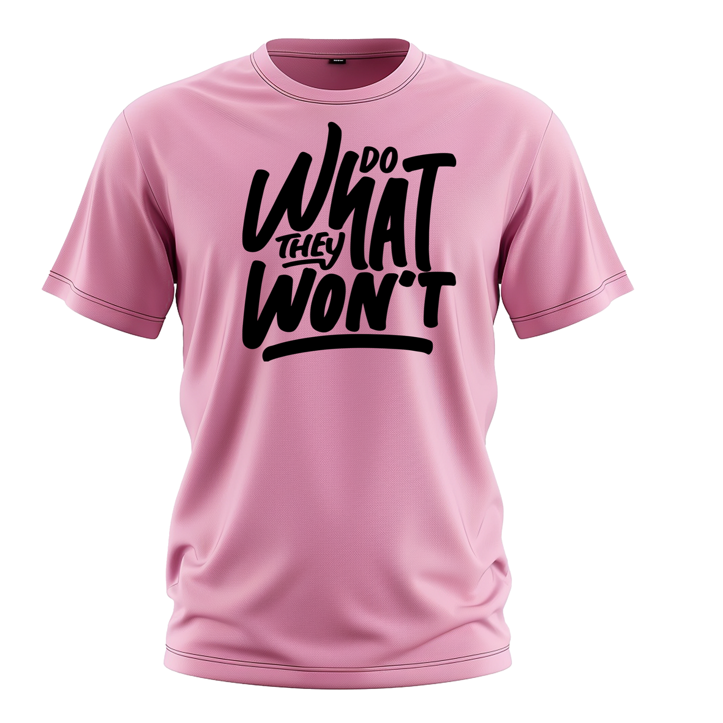 Drop Shoulder Half Sleeve - Pink (Do What They Won't)