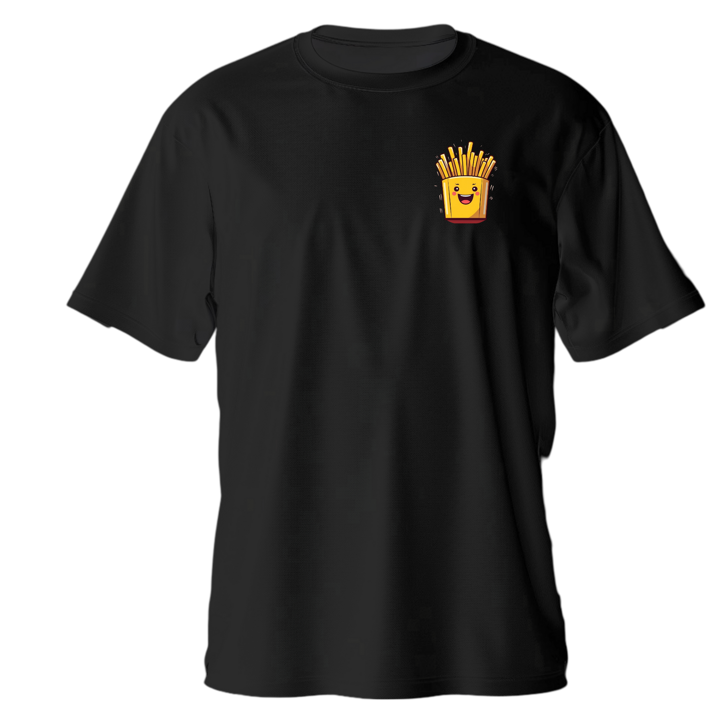Drop Shoulder Half Sleeve - Black (Fries)