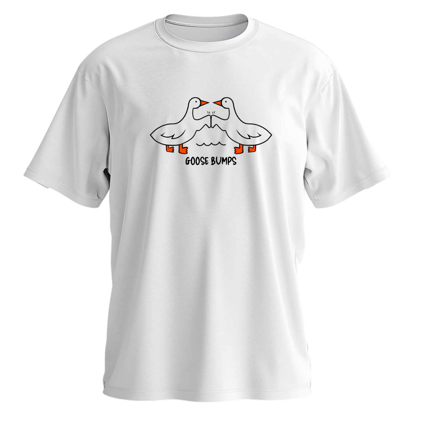 Regular Fit Half Sleeve - White (Goose Bumps)