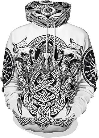 Grey 3D Hoodie