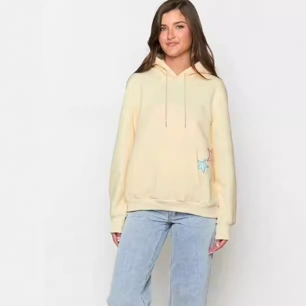 Women's Brushed Hoody Plain XINGX Printing