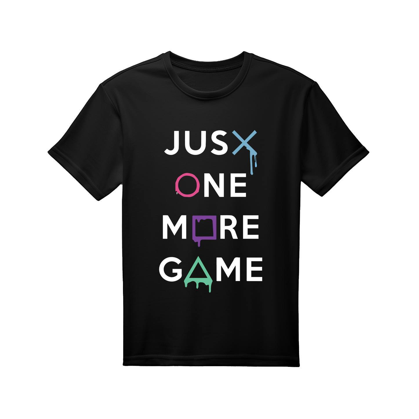 Regular Fit Half Sleeve - Black (Just One More game)