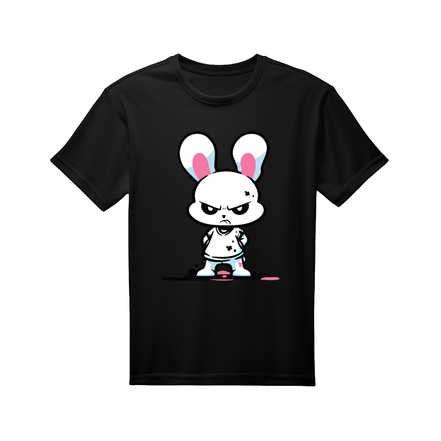 Regular Fit Half Sleeve - Black (Mad Bunny)