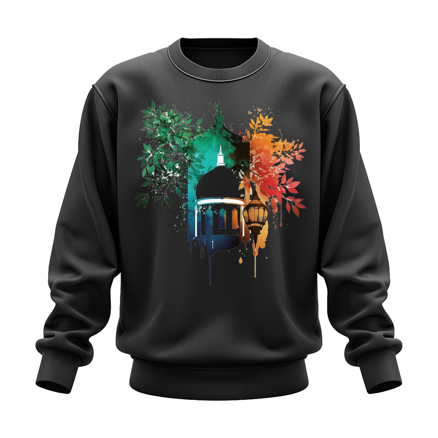 Drop Shoulder Full Sleeve - Black (Vibrant Mosque)