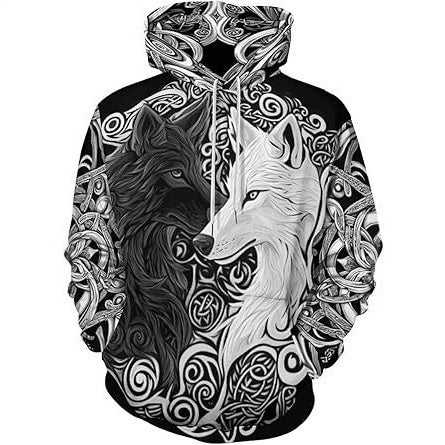 Grey 3D Hoodie
