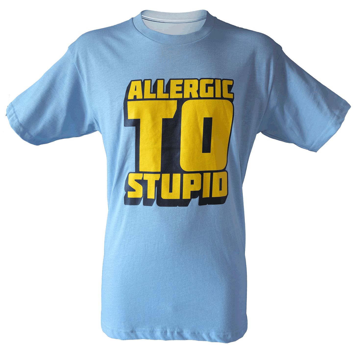 Drop Shoulder Half Sleeve - Blue (Allergic TO Stupid)
