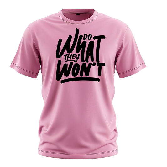 Drop Shoulder Half Sleeve - Pink (Do What They Won't)