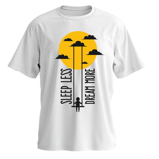 Regular Fit Half Sleeve - White (Dream More)