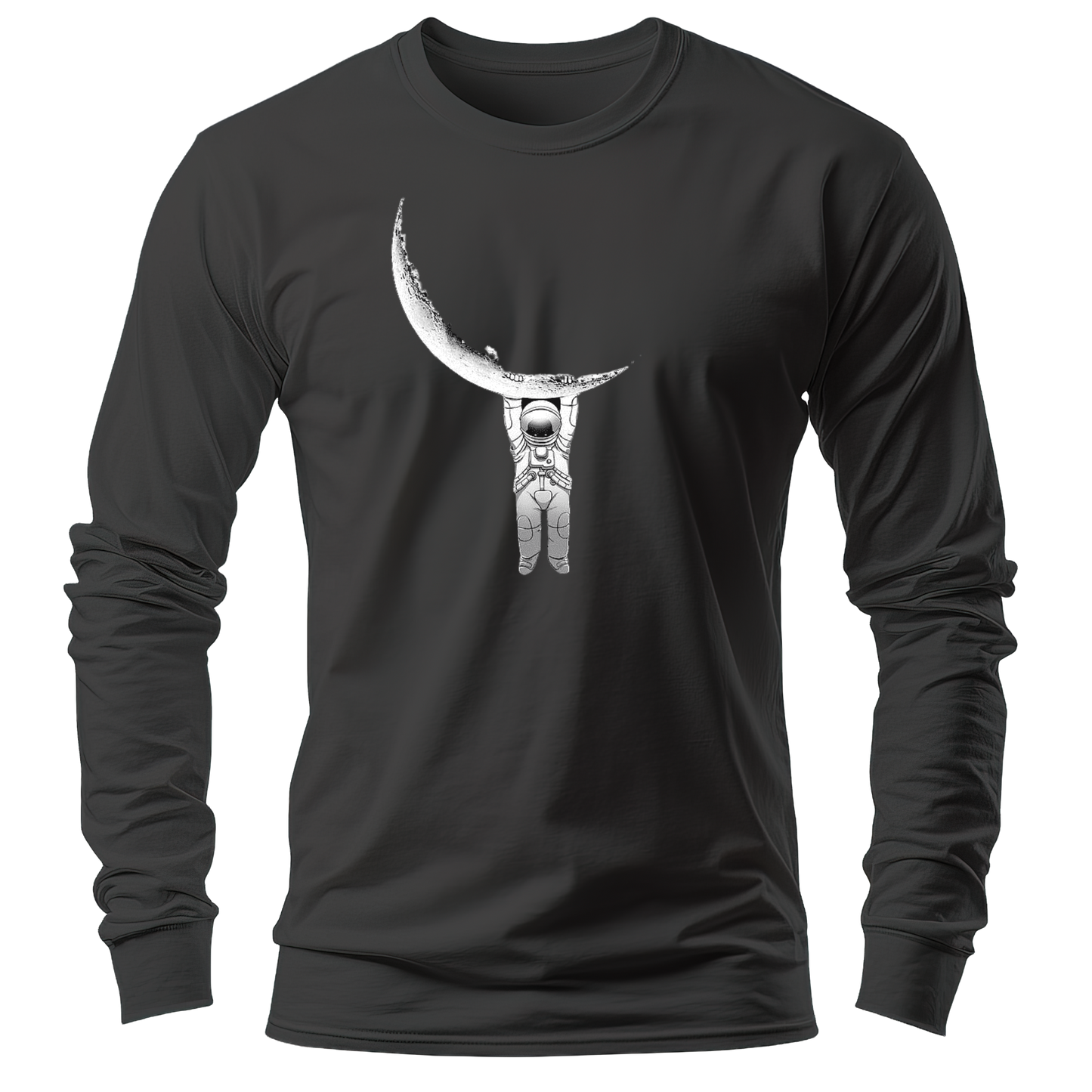 Regular Fit Full Sleeve - Black (Hanging Spaceman)