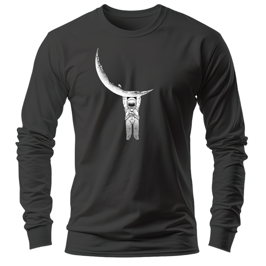 Regular Fit Full Sleeve - Black (Hanging Spaceman)