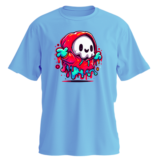 Drop Shoulder Half Sleeve - Blue (Melting Buddy)