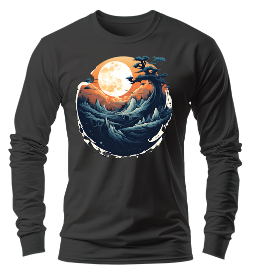 Regular Fit Full Sleeve - Black (Waves)