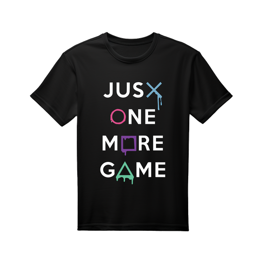 Regular Fit Half Sleeve - Black (Just One More game)