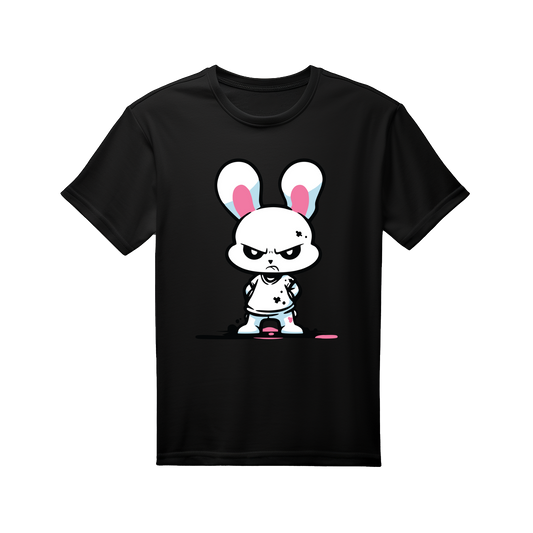 Regular Fit Half Sleeve - Black (Mad Bunny)