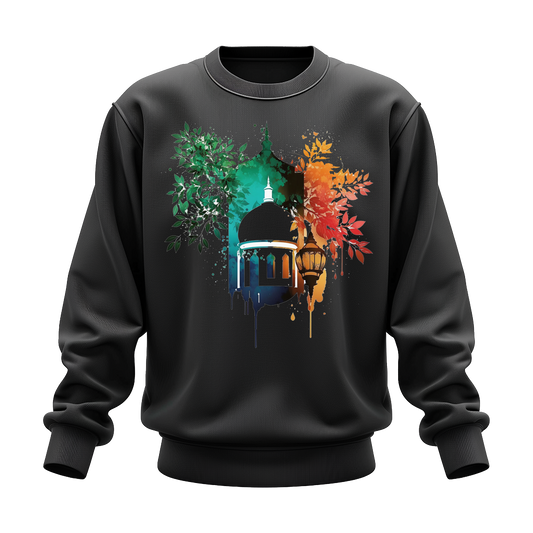 Drop Shoulder Full Sleeve - Black (Vibrant Mosque)